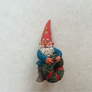 Klaus Wickl Gnome with Wreath Christmas Ornament